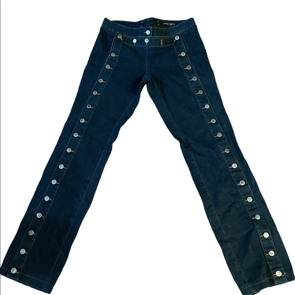 Vintage Dolce & Gabbana Bondage Button Jeans